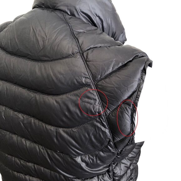 Bernardo Goose Down Vest Black Full Zip Puffer Vest Womens Small - Picture 7 of 8